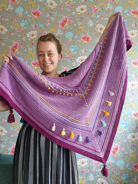 Metamorphosis shawl