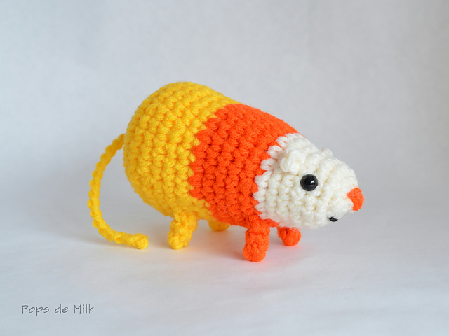 Crochet Candy Corn Rat