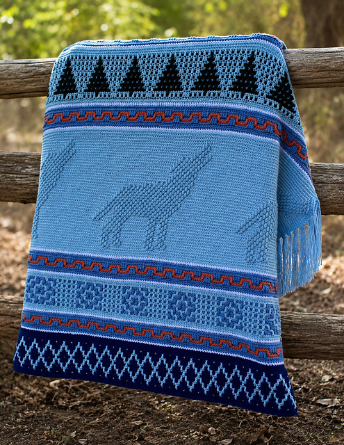 Howling Wolf Afghan