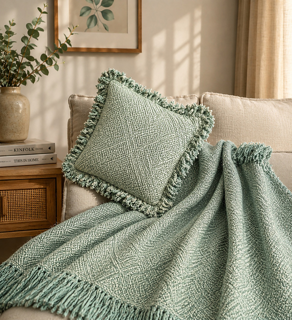 Diamonds are Forever Afghan and Pillow