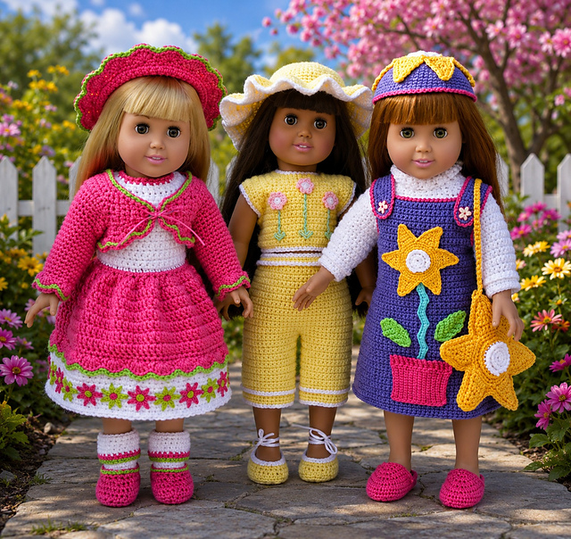 Flower Fashions for 18 Inch Dolls