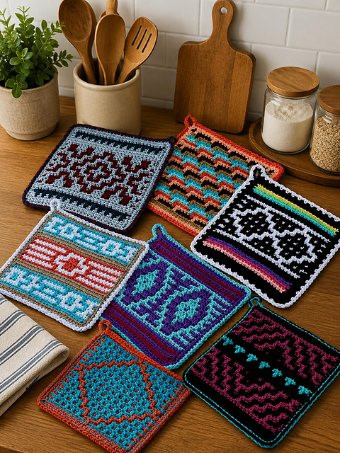 Native American-Inspired Potholders