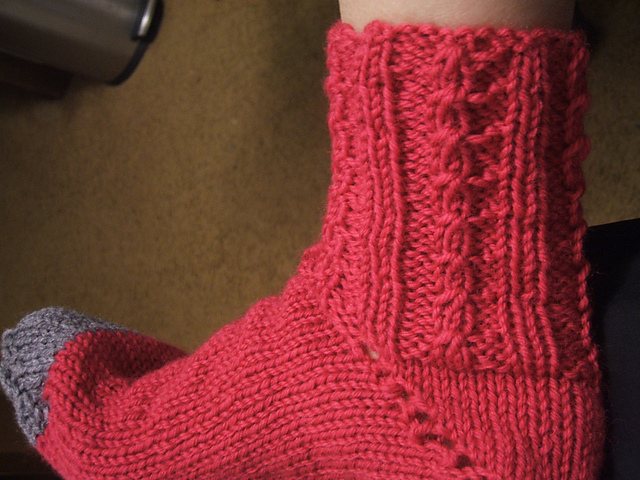 Reversible Cable Sock