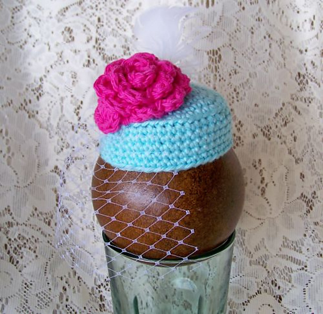 Fancy Flower Pill Box Hat