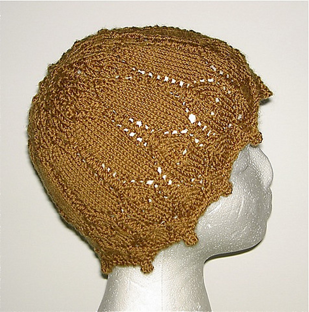 Lace and Bobble Beanie