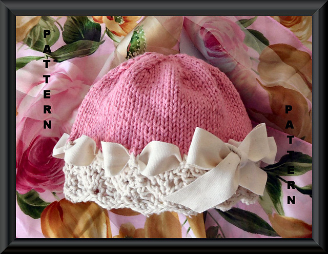 Beribboned Ivory Lace Cloche Hat