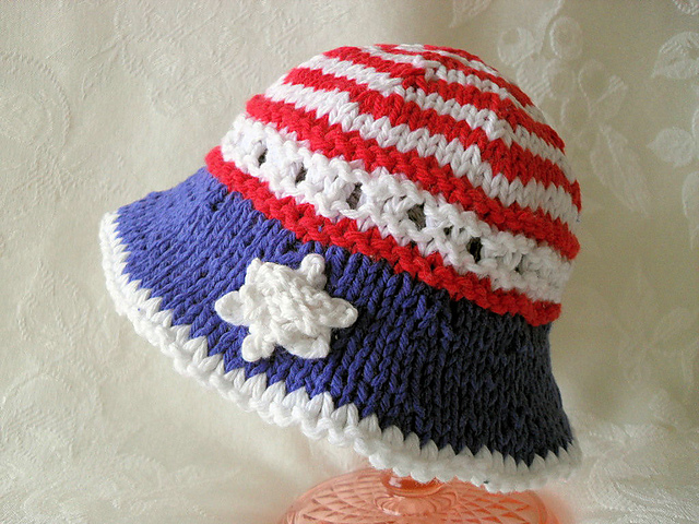 Fourth of July Brimmed Stars and Stripes Hat