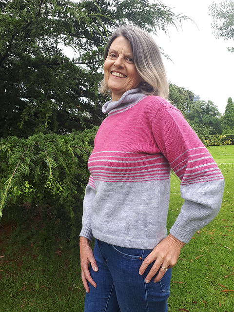 'Brianna' floppy-neck jumper