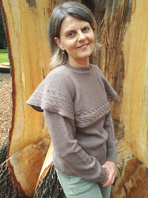 'Esther' shrug-top jumper