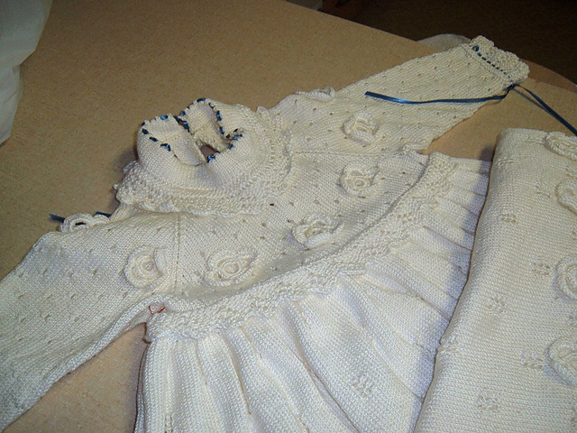 8103-1 Christening Gown & Bonnet