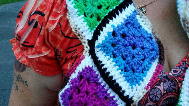 Tipsy Ric-Rac Granny Scarf