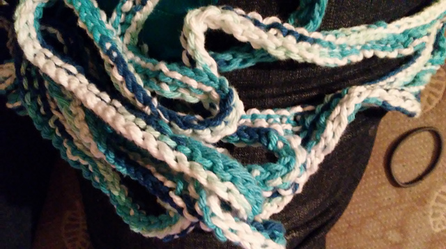Beginner Knit Stitch Skinny Scarf