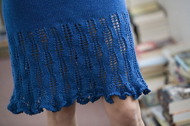 Indigo Ripples Skirt
