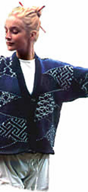 Ravelry: Sashiko Jacket pattern by Noriko Sekiguchi