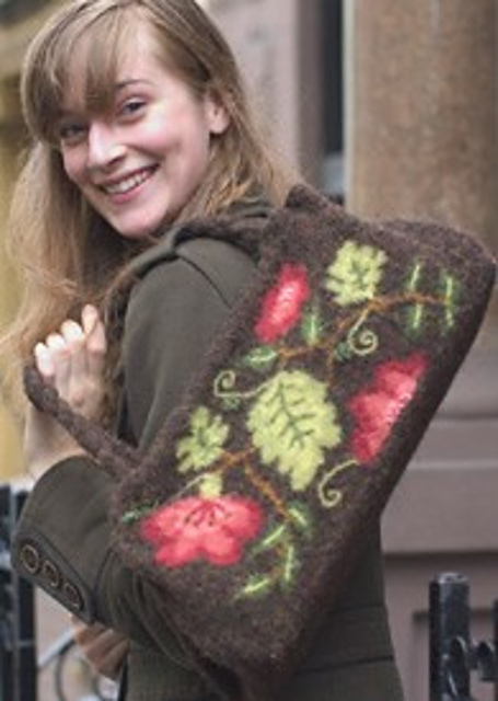 Floral Felted Bag 
