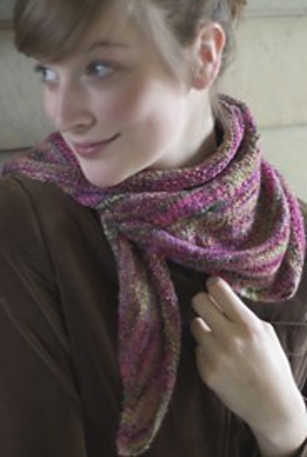 Wild Cherry Triangular Scarf