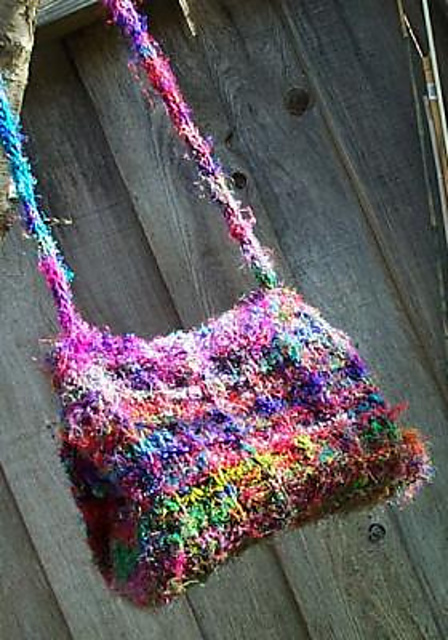 Boxy Silk Window Purse