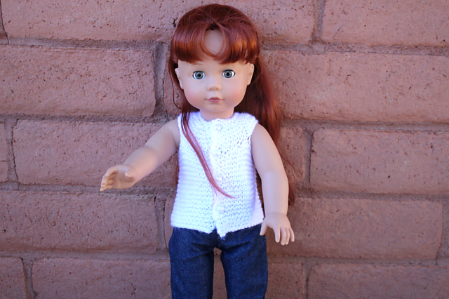 18" Doll Garter Top Sweater