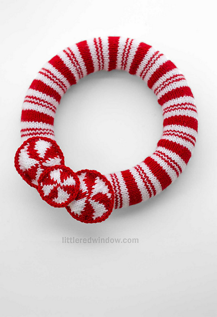 Peppermint Candy Cane Wreath