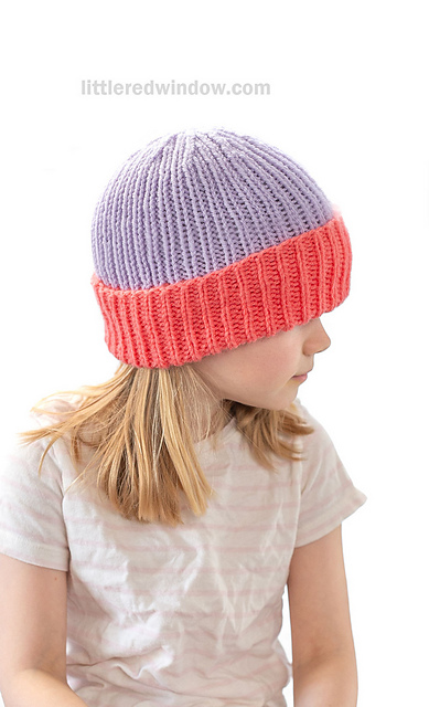 Colorblock Folded Brim Hat