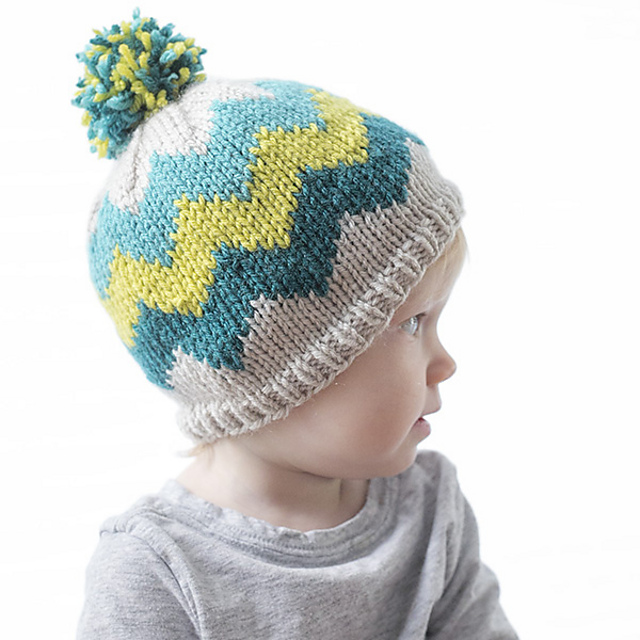 Zig Zag Chevron Hat