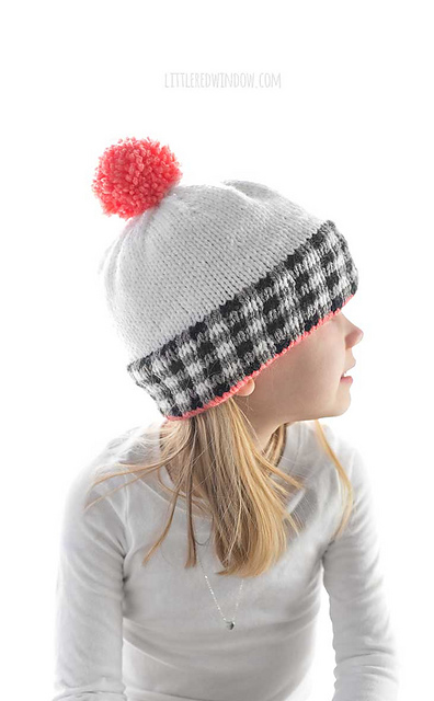 Cozy Plaid Double Brim Hat