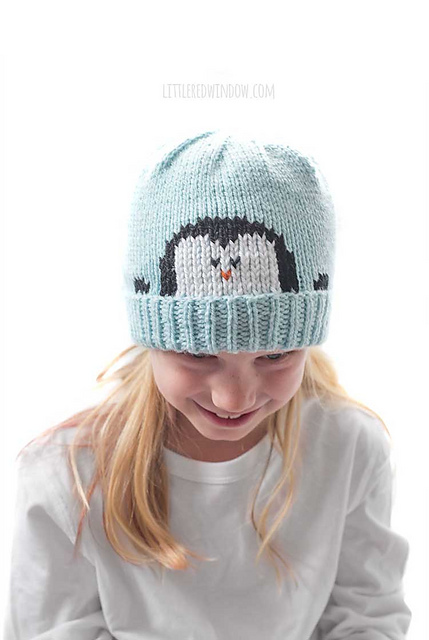Peekaboo Penguin Hat