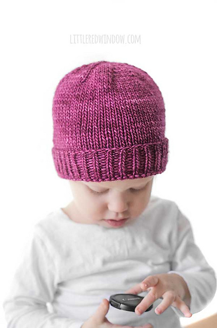 Easy Folded Brim Baby Hat