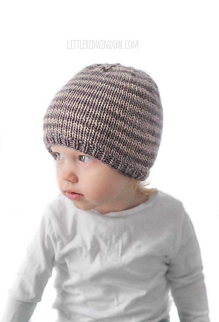 Easy Striped Baby Hat