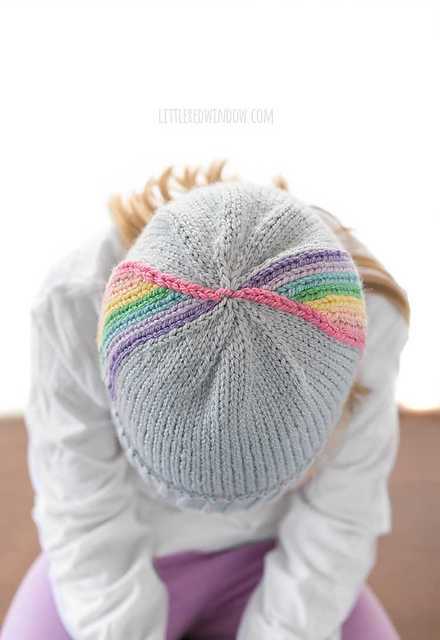Rainbow Twirl Hat