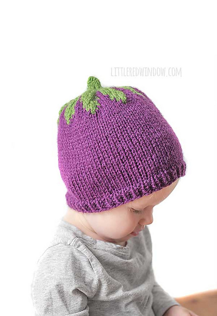 Adorable Eggplant Hat