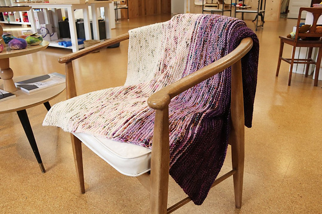 Garter Fade Baby Blanket
