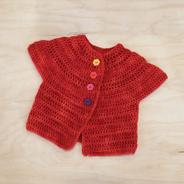 Baby Cardigan No. 1 - Crochet Version