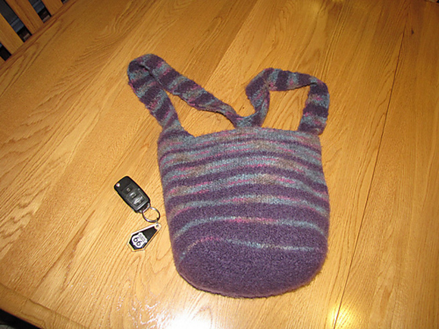 Stripe-y felt-y bag