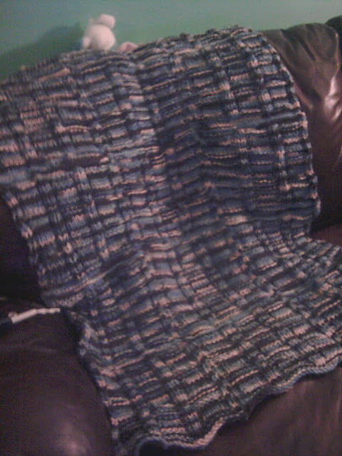 Loom Knit Tiled Blanket