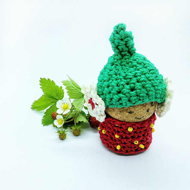 Stawberry Cork Gnome