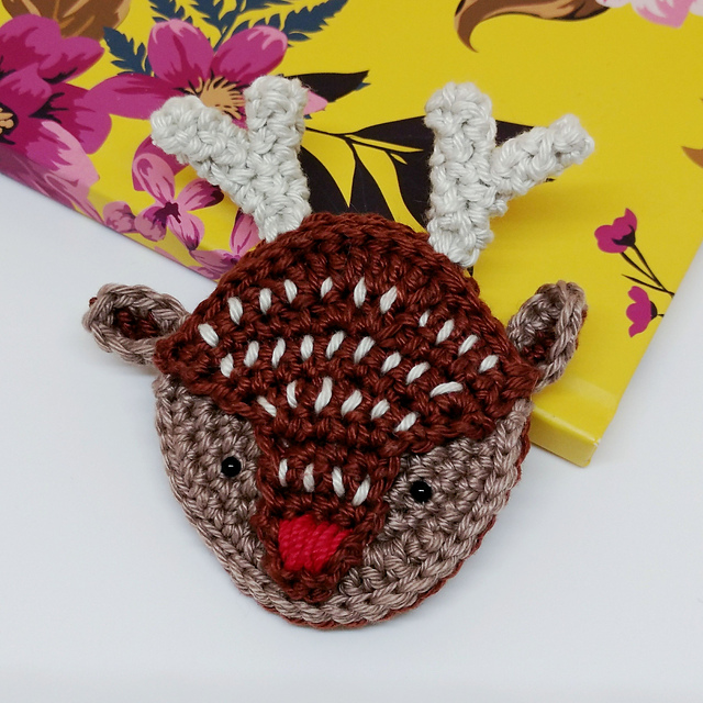 Modern Reindeer Brooch