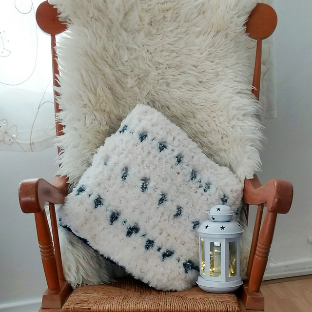 Snow Leopard Fluffy Cushion