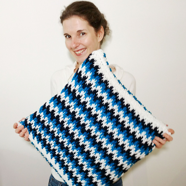 Azure Memories Cushion Cover