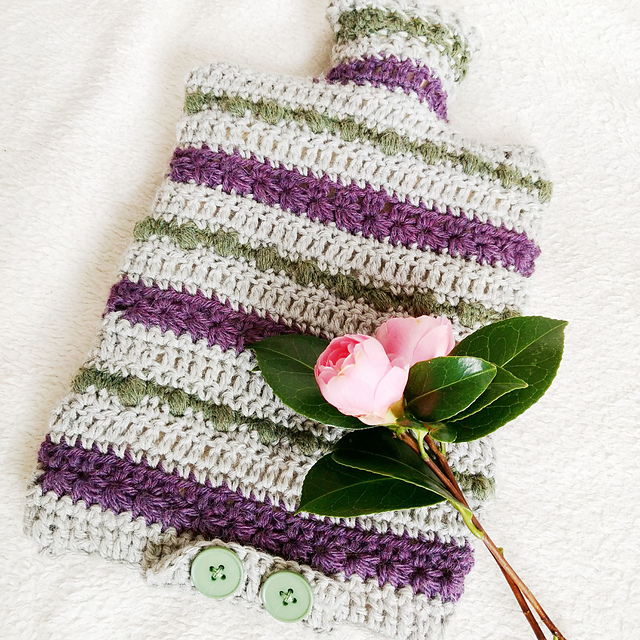 Starry hot water bottle cover