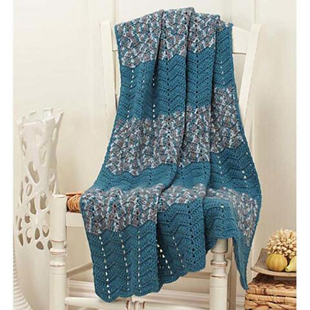 Denim Ripple Baby Blanket