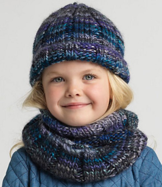 Ribbed Beanie And Cowl