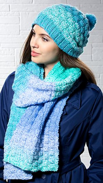 Basketweave Hat and Scarf