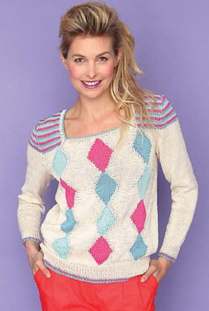 Diamond And Stripe Jumper