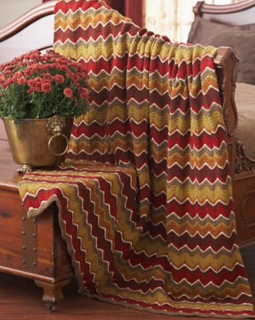 Autumn Waves Blanket (Knit)