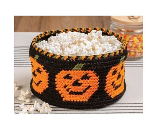 Ravelry: Jack-O-Lantern Basket pattern by Margret Willson