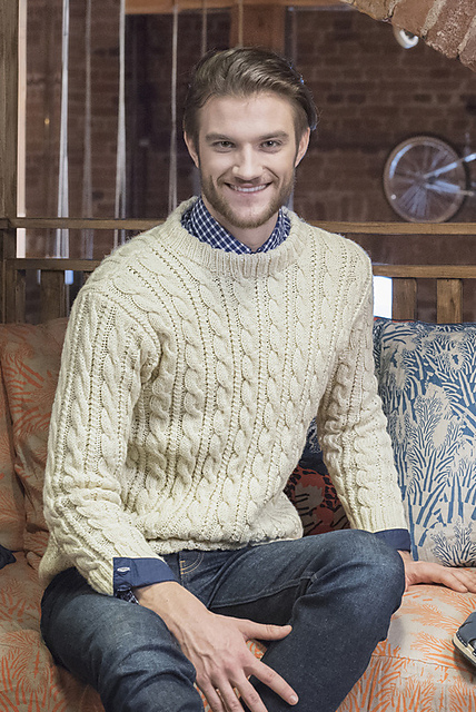 Mens Cable Pullover