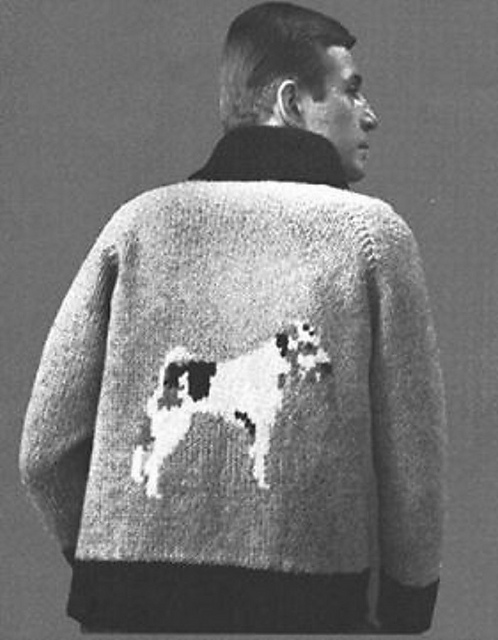 Ladies' or Youths' Dog Cardigan No. 581