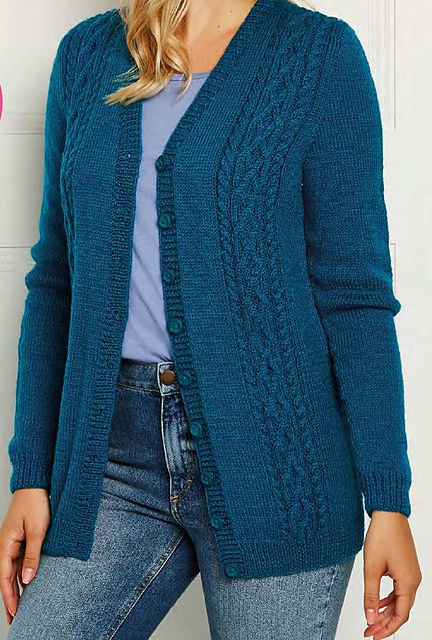 Teal Twist Cardigan