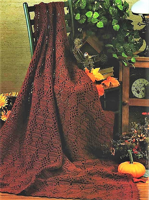 Falling Leaves Afghan
